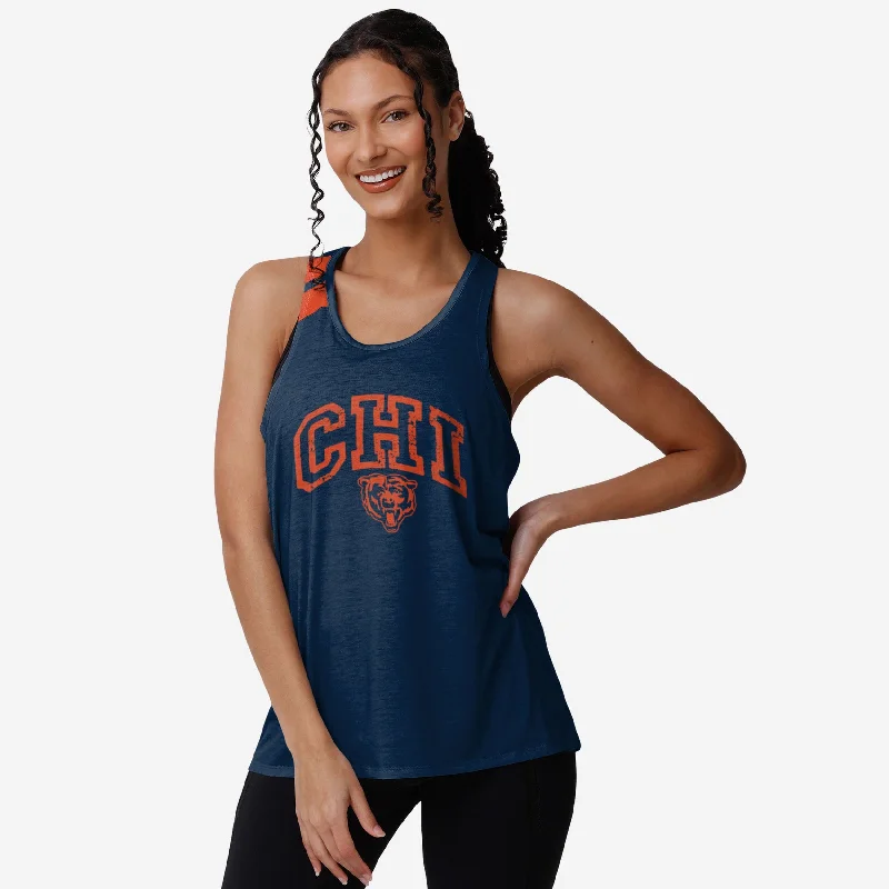Chicago Bears Womens Team Twist Sleeveless Top Disco