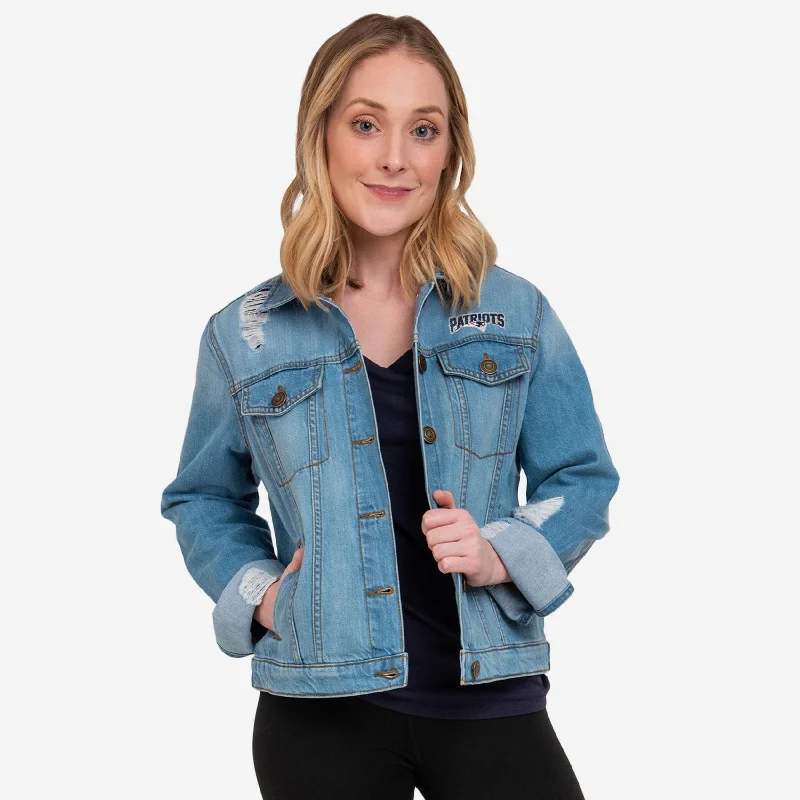 New England Patriots Womens Denim Days Jacket Country