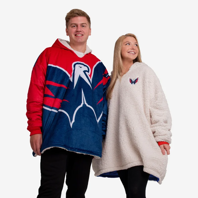 Washington Capitals Reversible Colorblock Hoodeez Relaxed Women's Beachy