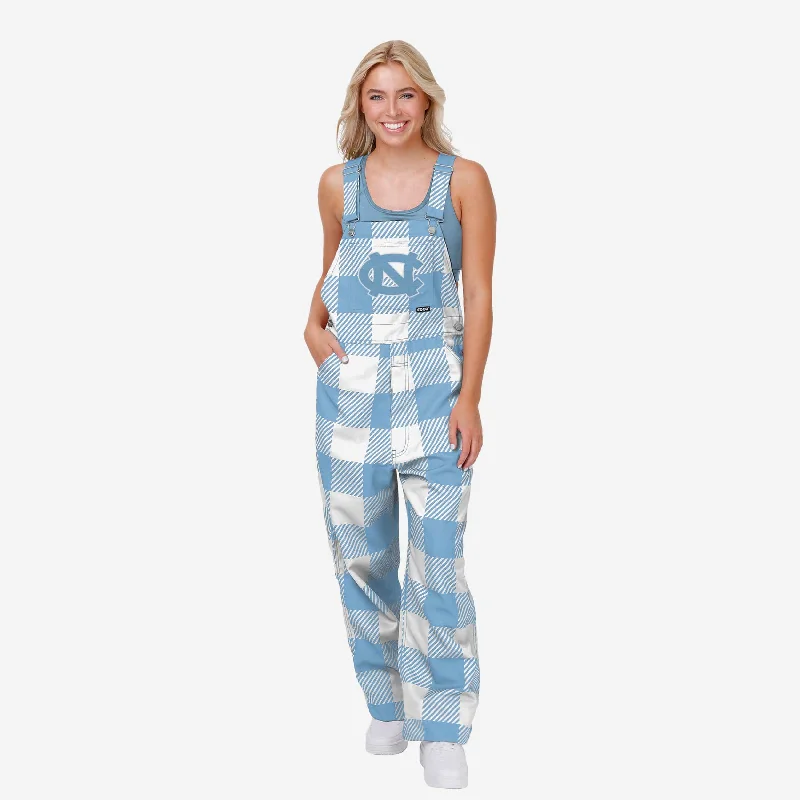 North Carolina Tar Heels Womens Plaid Bib Overalls Sporty Women's Tennis