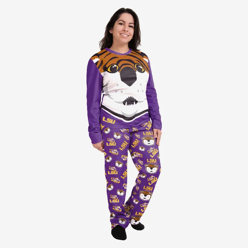 Mike the Tiger LSU Tigers Womens Mascot Pajamas Traditional Women's 