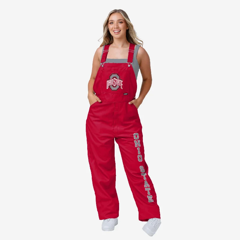 Ohio State Buckeyes Womens Big Logo Bib Overalls Hip Women's Urban