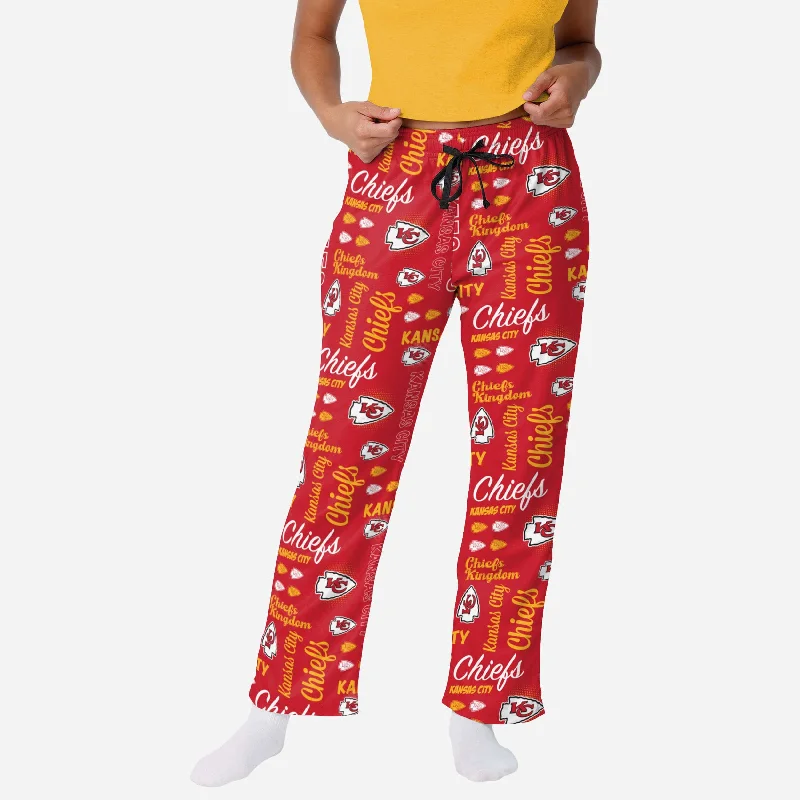 Kansas City Chiefs Womens Mini Print Lounge Pants Elegant Women's 
