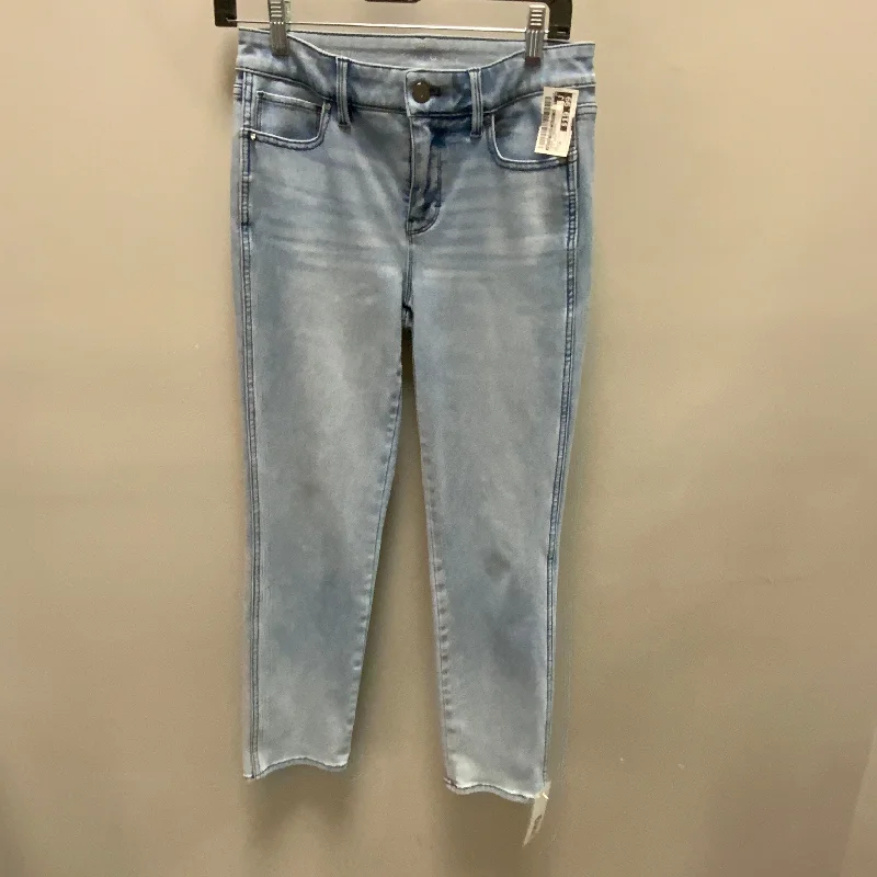 Jeans Straight By White House Black Market In Blue Denim, Size: 2l Luxurious Women's High -  end