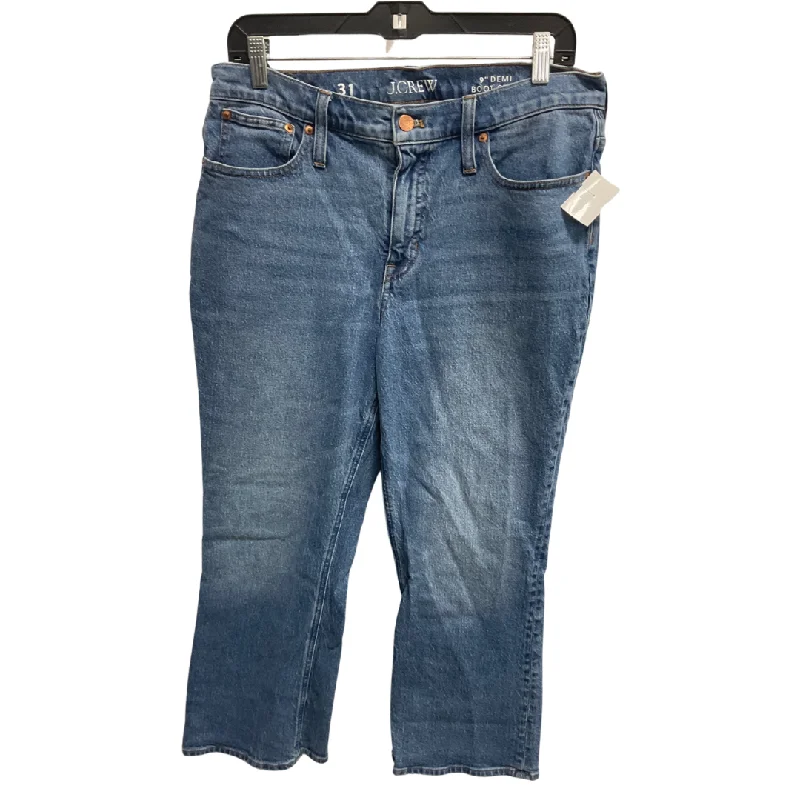 Jeans Straight By J. Crew In Blue, Size: 12 Scandinavian