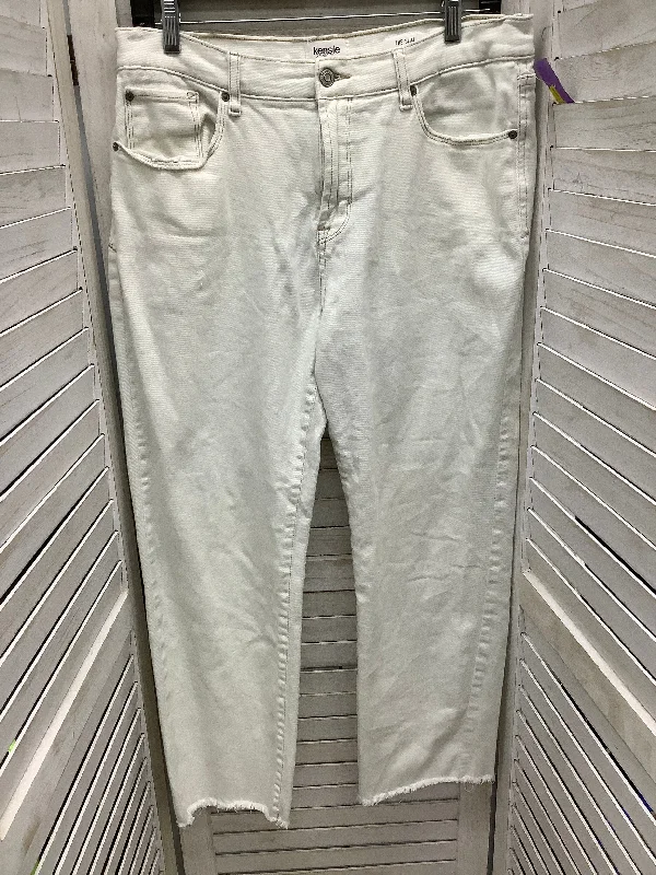 Jeans Skinny By Kensie In White Denim, Size: 10 Cool Women's Skate