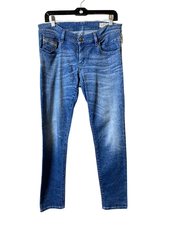 Jeans Skinny By Diesel In Blue, Size: 10 Cool Women's Skate