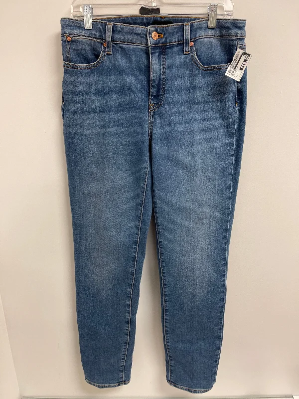 Jeans Straight By Talbots In Blue Denim, Size: 8 Refined Women's Classic 