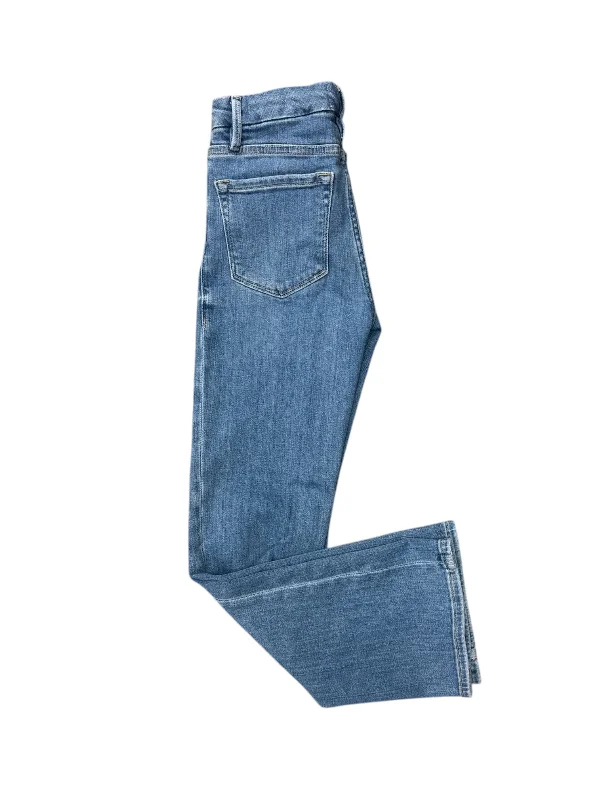 Jeans Boot Cut By Frame In Blue Denim, Size: 0 Practical Women's Multi - 