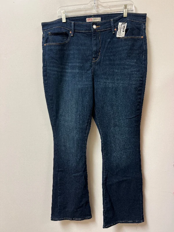 Jeans Boot Cut By Levis In Blue Denim, Size: 18 Relaxed Women's 