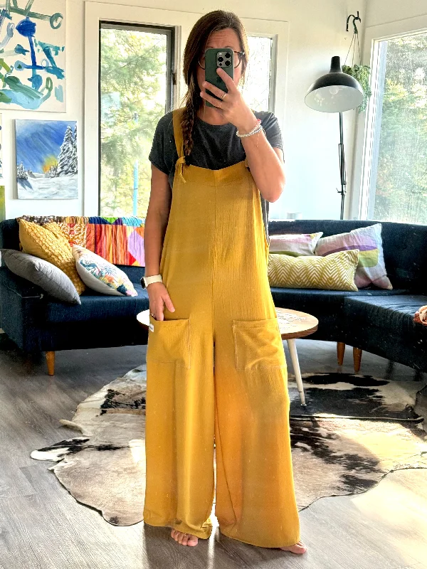 Wide Leg Overalls - sm/med Confident Women's High - fashion