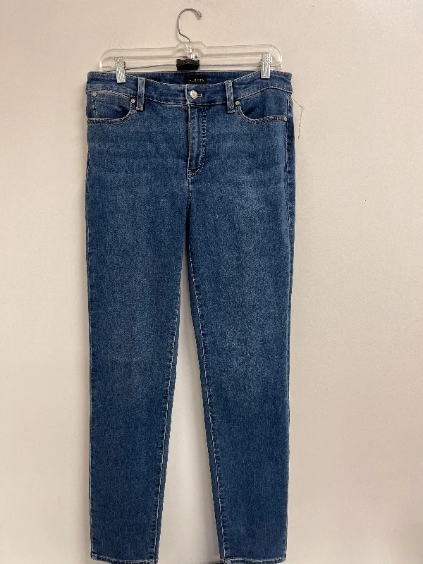 Jeans Straight By Talbots In Blue Denim, Size: 8 British Gentlewoman Style