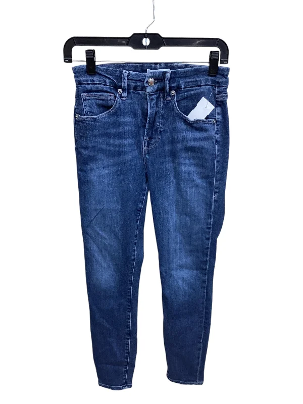 Jeans Skinny By Good American In Black Denim, Size: 2 Country