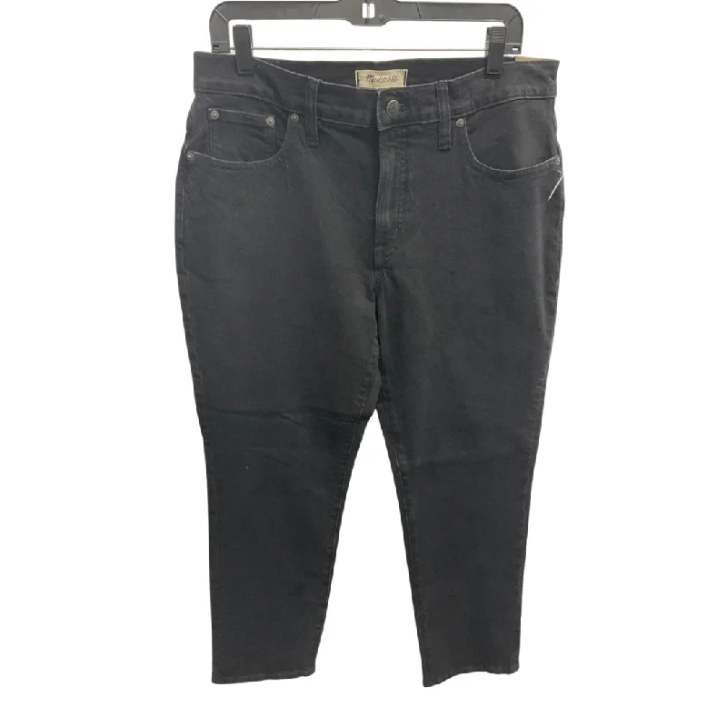 Jeans Straight By Madewell In Black, Size: 10 Traditional Women's 