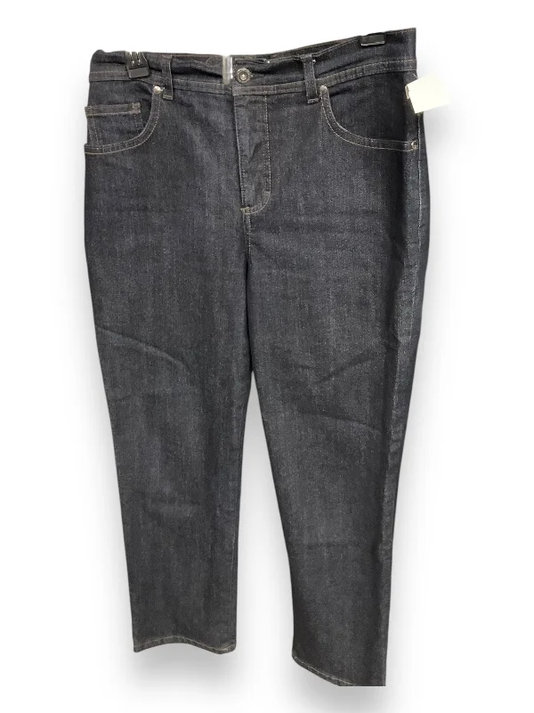 Jeans Straight By Charter Club In Blue Denim, Size: 10 Sharp Women's Italian