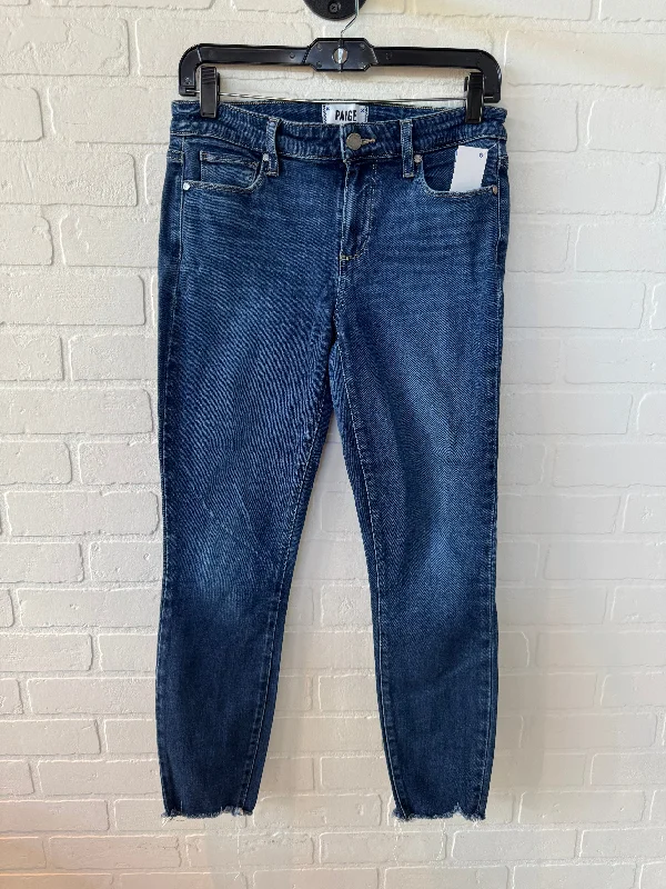 Jeans Skinny By Paige In Blue Denim, Size: 6 Street
